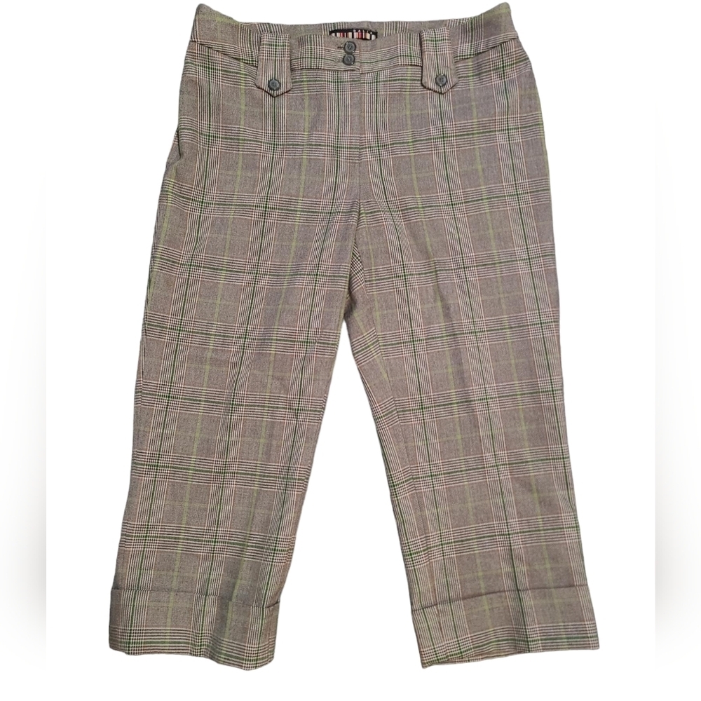DALIA cropped plaid trousers 8